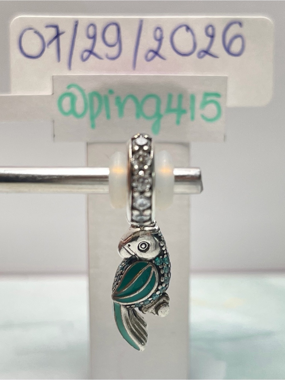 Pandora Tropical Parrot Dangle - Picture 5 of 11
